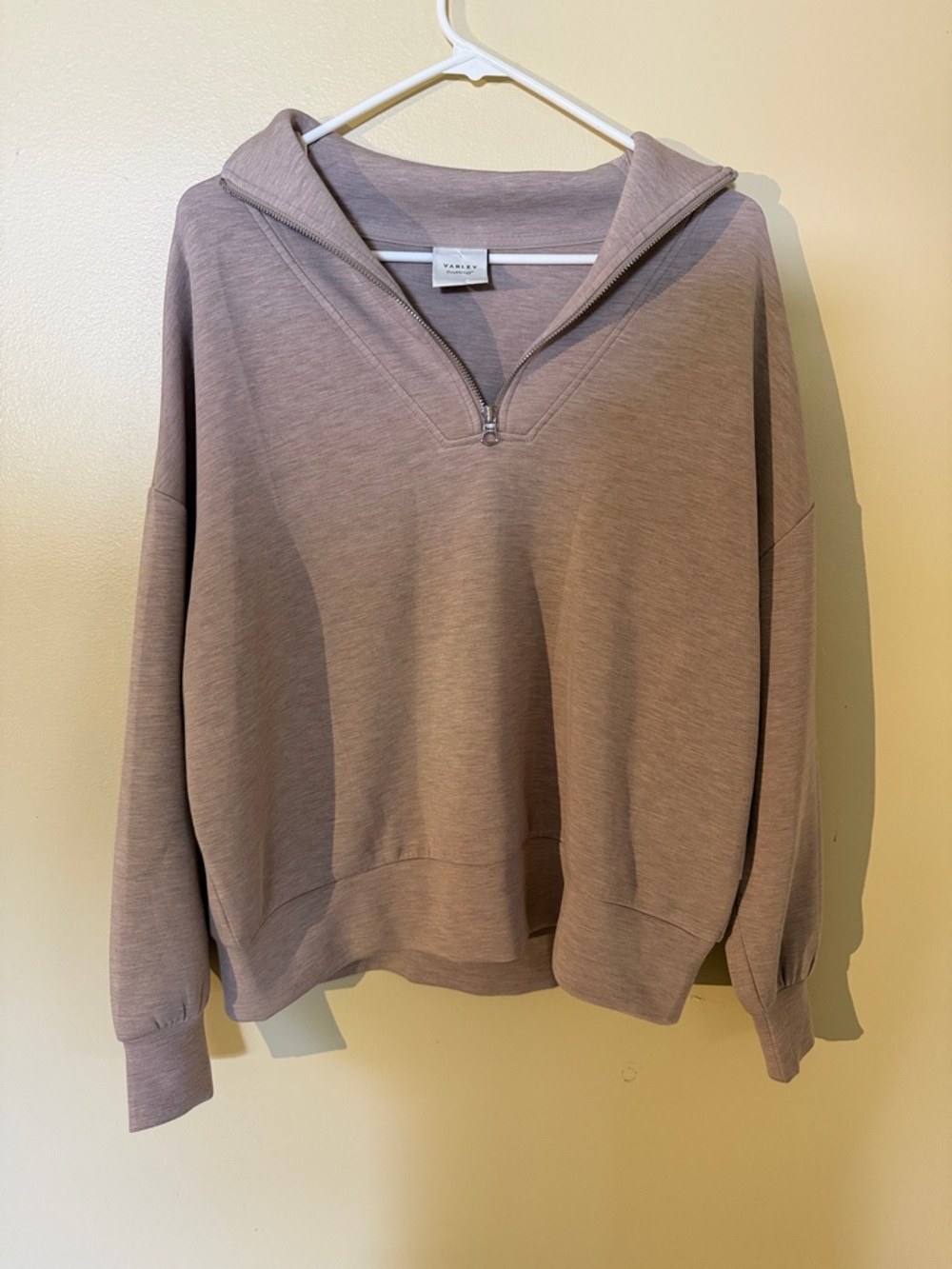 Varley Taup Half-Zip Pullover